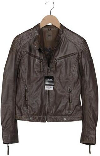 Damen Jacke, braun, Gr. S, Baumwolle, Leder, Synthetik - Second Hand - Gipsy - Modalova