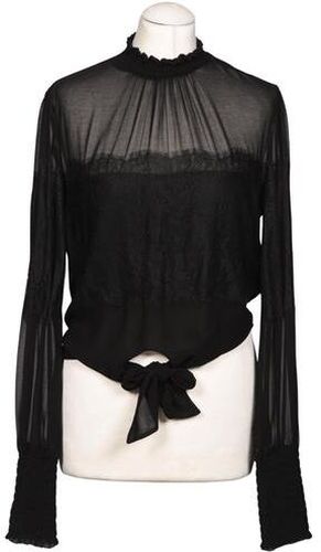 Damen Bluse, schwarz, Gr. EU 38, Synthetik - Second Hand - Guess - Modalova