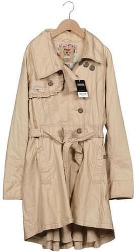 Damen Mantel, beige, Gr. XL, Baumwolle, Synthetik - Second Hand - Khujo - Modalova