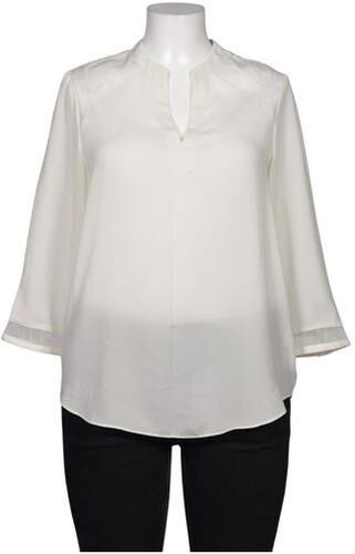 Damen Bluse, cremeweiß, Gr. EU 42, Synthetik - Second Hand - Lands End - Modalova