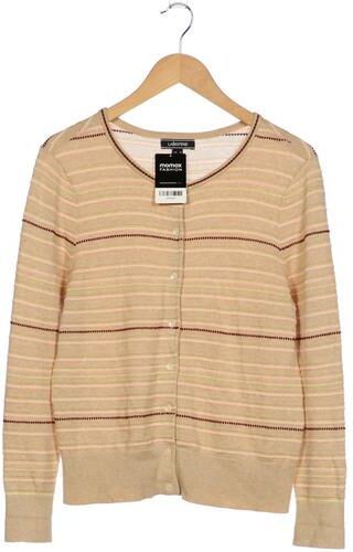 Damen Strickjacke, beige, Gr. M, Baumwolle - Second Hand - Lands End - Modalova