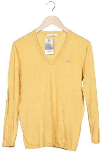 Damen Pullover, gelb, Gr. EU 40 (F 42), Baumwolle - Second Hand - Lacoste - Modalova
