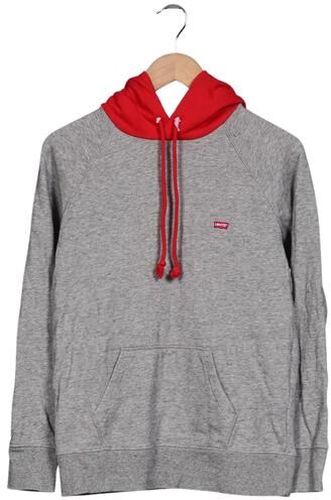 Damen Kapuzenpullover, grau, Gr. XS, Baumwolle - Second Hand - Levis - Modalova