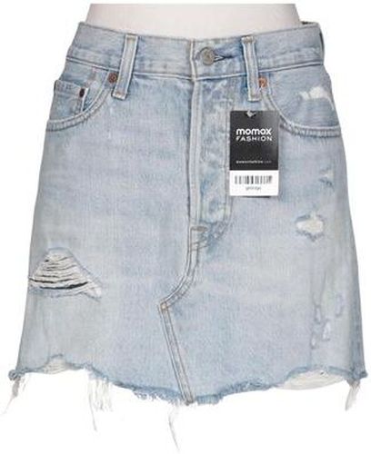 Damen Rock, hellblau, Gr. W28, Baumwolle - Second Hand - Levis - Modalova