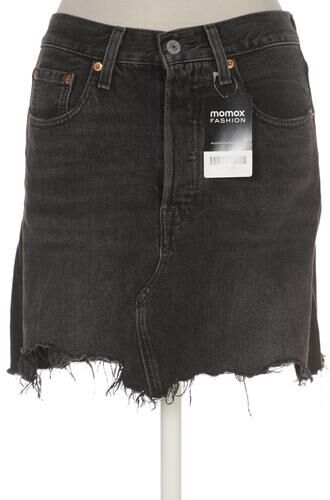 Damen Rock, grau, Gr. W24, Baumwolle - Second Hand - Levis - Modalova