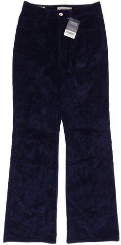 Damen Stoffhose, blau, Gr. W27 L30, Elasthan, Baumwolle, Leder, Viskose - Second Hand - Levis - Modalova