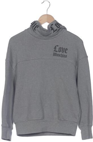 Damen Kapuzenpullover, grau, Gr. EU 32, Elasthan, Baumwolle - Second Hand - LOVE MOSCHINO - Modalova