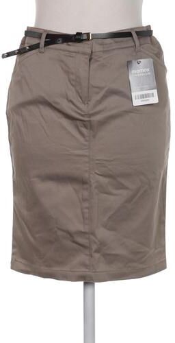 Damen Rock, beige, Gr. EU 34, Elasthan, Baumwolle, Synthetik, Viskose - Second Hand - Mango - Modalova