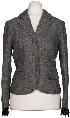 Damen Blazer, grau, Gr. EU 36, Elasthan, Baumwolle, Seide, Synthetik, Viskose - Second Hand - MADELEINE - Modalova