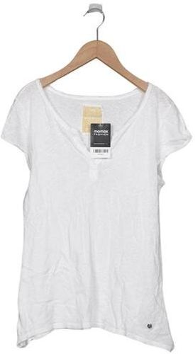 Damen T-Shirt, weiß, Gr. M, Baumwolle, Leinen - Second Hand - Mos mosh - Modalova