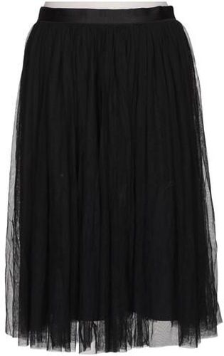 Damen Rock, schwarz, Gr. EU 38, Synthetik - Second Hand - needle thread - Modalova