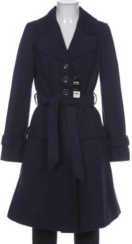 Damen Mantel, marineblau, Gr. EU 34 (UK 6), Synthetik, Viskose - Second Hand - Next - Modalova