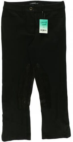 Damen Stoffhose, schwarz, Gr. EU 36, Baumwolle, Leder, Synthetik - Second Hand - NICE CONNECTION - Modalova