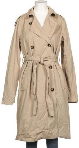 Damen Mantel, beige, Gr. EU 38, Baumwolle, Synthetik - Second Hand - Object - Modalova