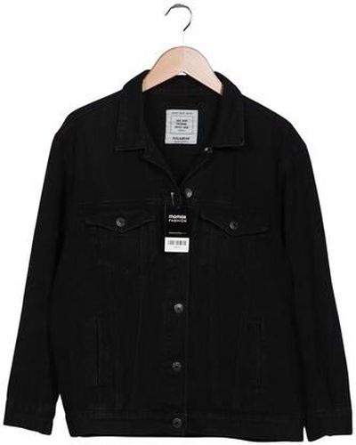 Damen Jacke, schwarz, Gr. M, Baumwolle, Synthetik - Second Hand - Pull & Bear - Modalova