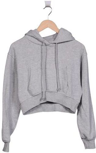 Damen Kapuzenpullover, grau, Gr. S, Elasthan, Baumwolle, Synthetik - Second Hand - Pull & Bear - Modalova