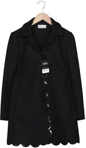Damen Mantel, schwarz, Gr. EU 34 (IT 40), Schurwolle, Synthetik, Viskose - Second Hand - RED VALENTINO - Modalova