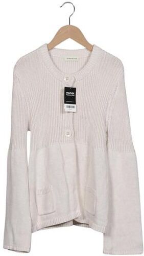 Damen Strickjacke, cremeweiß, Gr. EU 42, Baumwolle - Second Hand - Repeat - Modalova