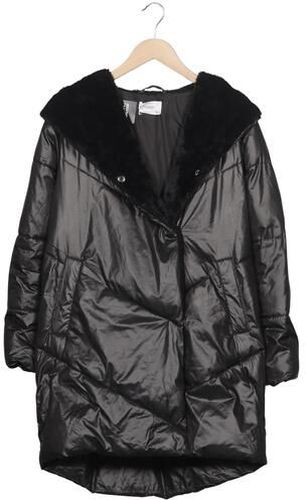 Damen Mantel, schwarz, Gr. EU 34, Synthetik - Second Hand - Reserved - Modalova