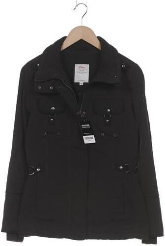Damen Jacke, schwarz, Gr. EU 36, Baumwolle, Synthetik - Second Hand - S. Oliver - Modalova