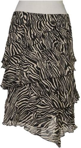 Damen Rock, schwarz, Gr. EU 38, Synthetik, Viskose - Second Hand - SET - Modalova