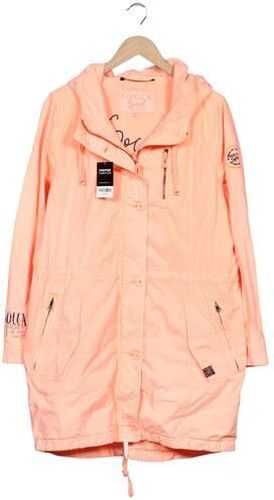 Damen Mantel, orange, Gr. EU 42, Baumwolle - Second Hand - Soccx - Modalova