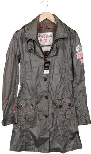 Damen Mantel, grau, Gr. S, Baumwolle - Second Hand - Soccx - Modalova