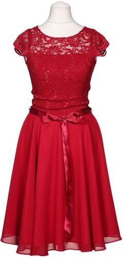 Damen Kleid, rot, Gr. EU 32, Elasthan, Synthetik - Second Hand - Swing - Modalova