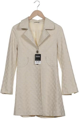 Damen Mantel, cremeweiß, Gr. EU 34, Baumwolle, Synthetik, Viskose - Second Hand - Stefanel - Modalova