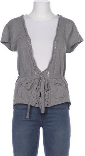 Damen Strickjacke, grau, Gr. EU 42, Baumwolle - Second Hand - Street One - Modalova