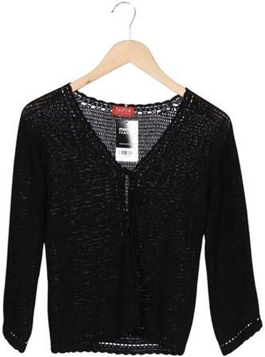 Damen Strickjacke, schwarz, Gr. EU 34, Baumwolle, Leinen, Viskose - Second Hand - Taifun - Modalova