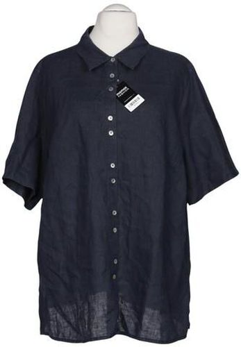 Damen Bluse, marineblau, Gr. EU 54, Leinen - Second Hand - Ulla popken - Modalova