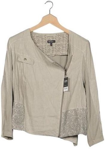 Damen Jacke, beige, Gr. EU 52, Baumwolle, Leinen, Synthetik, Viskose - Second Hand - Ulla popken - Modalova