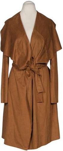 Damen Mantel, braun, Gr. M, Synthetik - Second Hand - Vila - Modalova