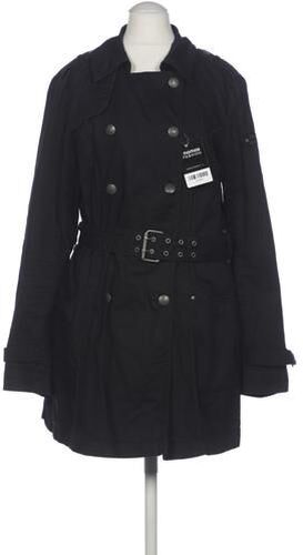 Damen Mantel, schwarz, Gr. EU 38, Baumwolle, Synthetik - Second Hand - Zero - Modalova