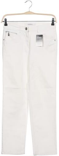 Damen Jeans, weiß, Kurz-Gr. 18, Elasthan, Baumwolle, Synthetik - Second Hand - Zerres - Modalova