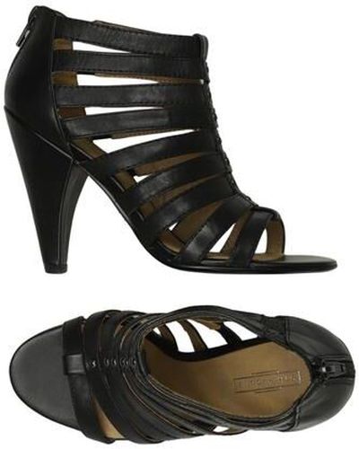 Damen Sandale, schwarz, Gr. EU 37, Leder - Second Hand - 5th Avenue - Modalova