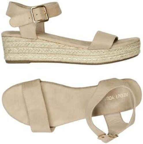 Damen Sandale, beige, Gr. EU 39 - Second Hand - About you - Modalova