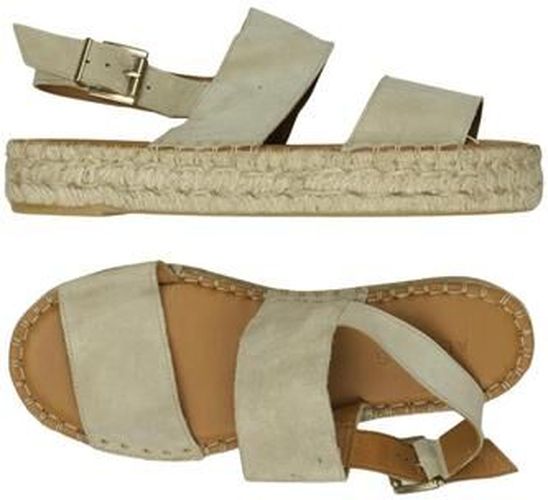 Damen Sandale, beige, Gr. EU 37, Leder - Second Hand - Alohas - Modalova