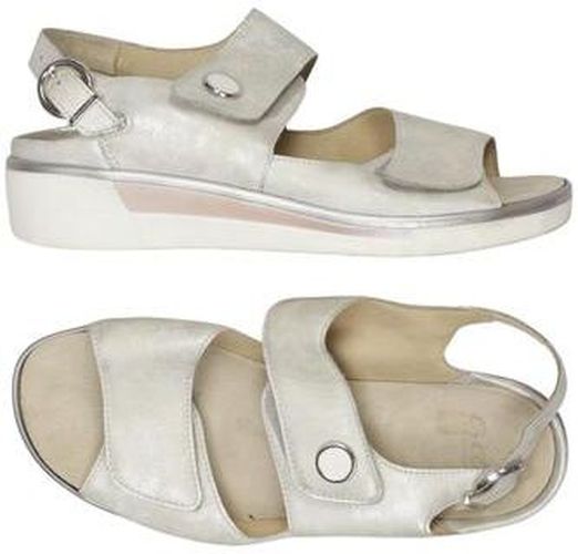 Damen Sandale, silber, Gr. EU 37.5 (UK 4.5), Kunstleder - Second Hand - Ara - Modalova