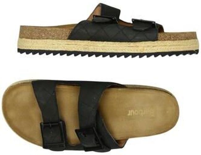 Damen Sandale, schwarz, Gr. EU 40.5 (UK 7), Leder - Second Hand - Barbour - Modalova