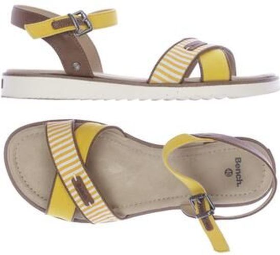 Damen Sandale, gelb, Gr. EU 40, Kunstleder - Second Hand - Bench. - Modalova