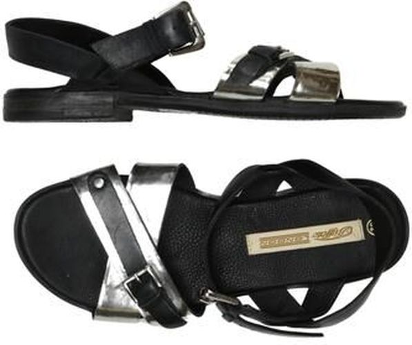 Damen Sandale, silber, Gr. EU 39, Kunstleder, Leder - Second Hand - Buffalo LONDON - Modalova