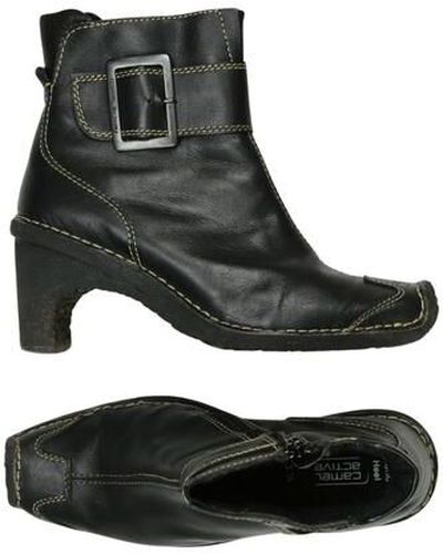 Damen Stiefelette, schwarz, Gr. EU 36 (UK 3.5), Leder - Second Hand - Camel active - Modalova
