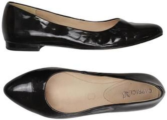 Damen Ballerinas, schwarz, Gr. EU 38, Leder - Second Hand - Caprice - Modalova
