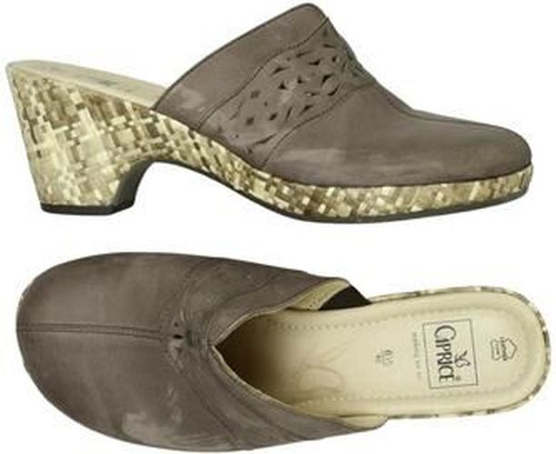 Damen Sandale, grau, Gr. EU 39.5 (UK 6.5), Leder - Second Hand - Caprice - Modalova