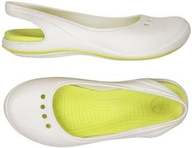 Damen Ballerinas, weiß, Gr. EU 38 (UK 5) - Second Hand - Crocs - Modalova