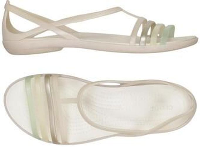 Damen Sandale, beige, Gr. EU 40.5 (US 9) - Second Hand - Crocs - Modalova