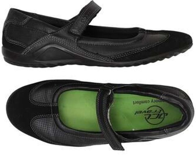 Damen Ballerinas, schwarz, Gr. EU 38, Leder - Second Hand - Ecco - Modalova