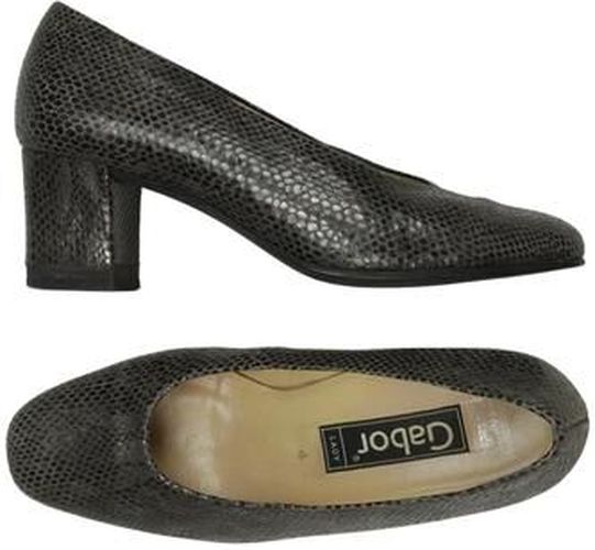 Damen Pumps, grau, Gr. EU 37 (UK 4), Leder - Second Hand - Gabor - Modalova